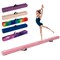 8 Feet Portable Folding Gymnastic Balance Beam with Solid Wood Base Ideal for Walkover or Cartwheel